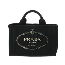 PRADA Prada Canapa Tote Black B2439G Women's Canvas Bag