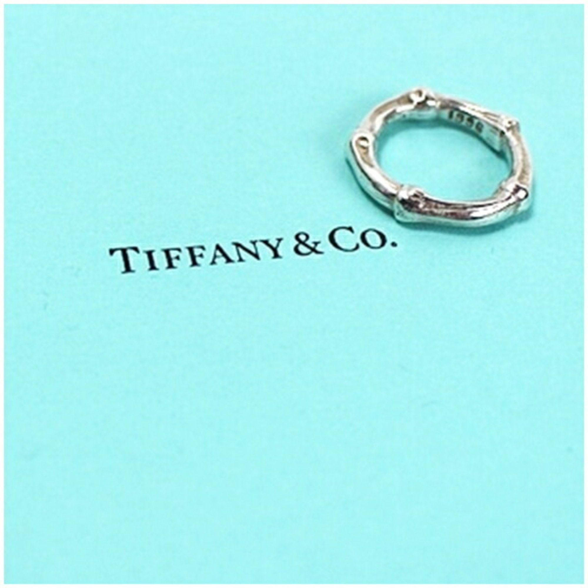 Tiffany Bamboo Ring Size 9.5 Silver 925 TIFFANY&Co Ladies