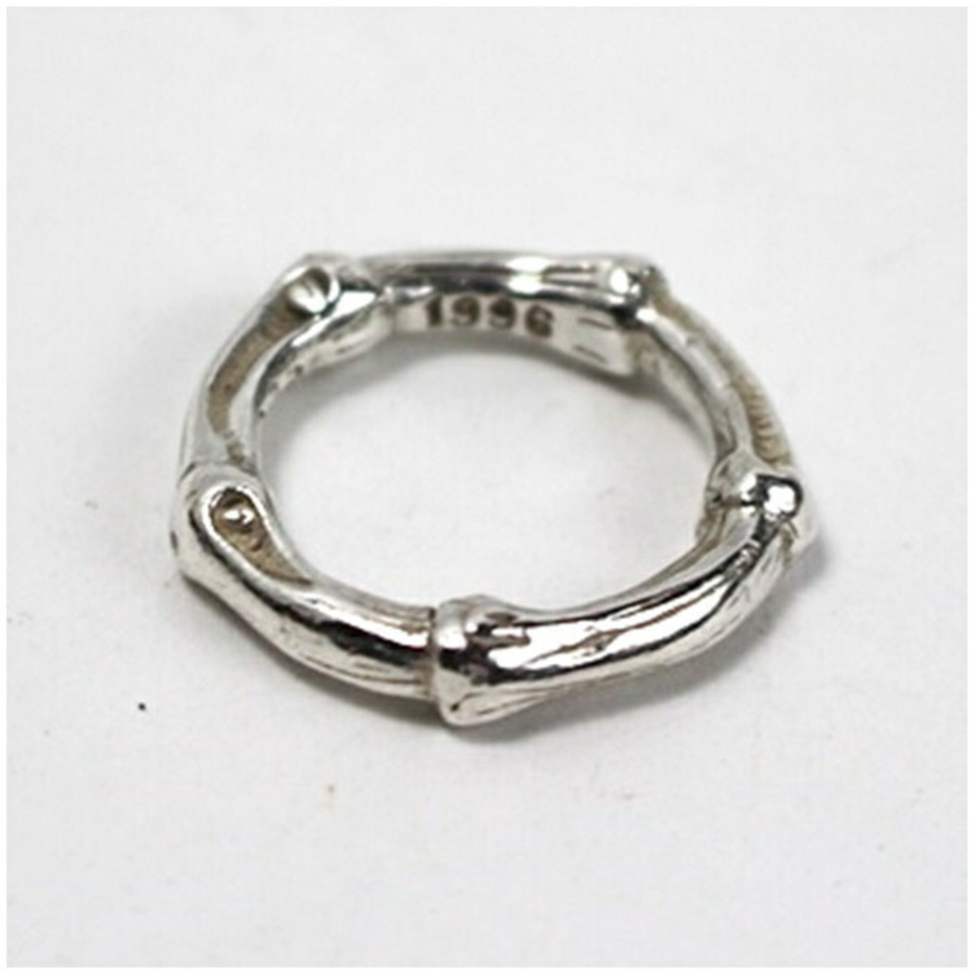 Tiffany Bamboo Ring Size 9.5 Silver 925 TIFFANY&Co Ladies