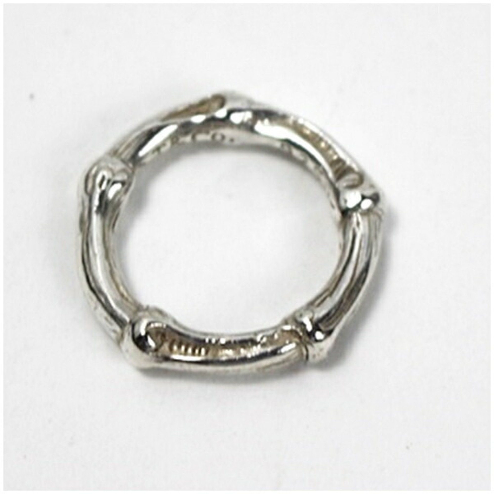 Tiffany Bamboo Ring Size 9.5 Silver 925 TIFFANY&Co Ladies