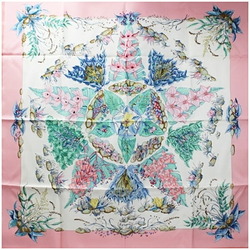 Hermes Silk Scarf Muffler Carre 90 "PYTHAGORE" Pythagoras Pink HERMES Women's