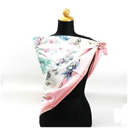 Hermes Silk Scarf Muffler Carre 90 "PYTHAGORE" Pythagoras Pink HERMES Women's