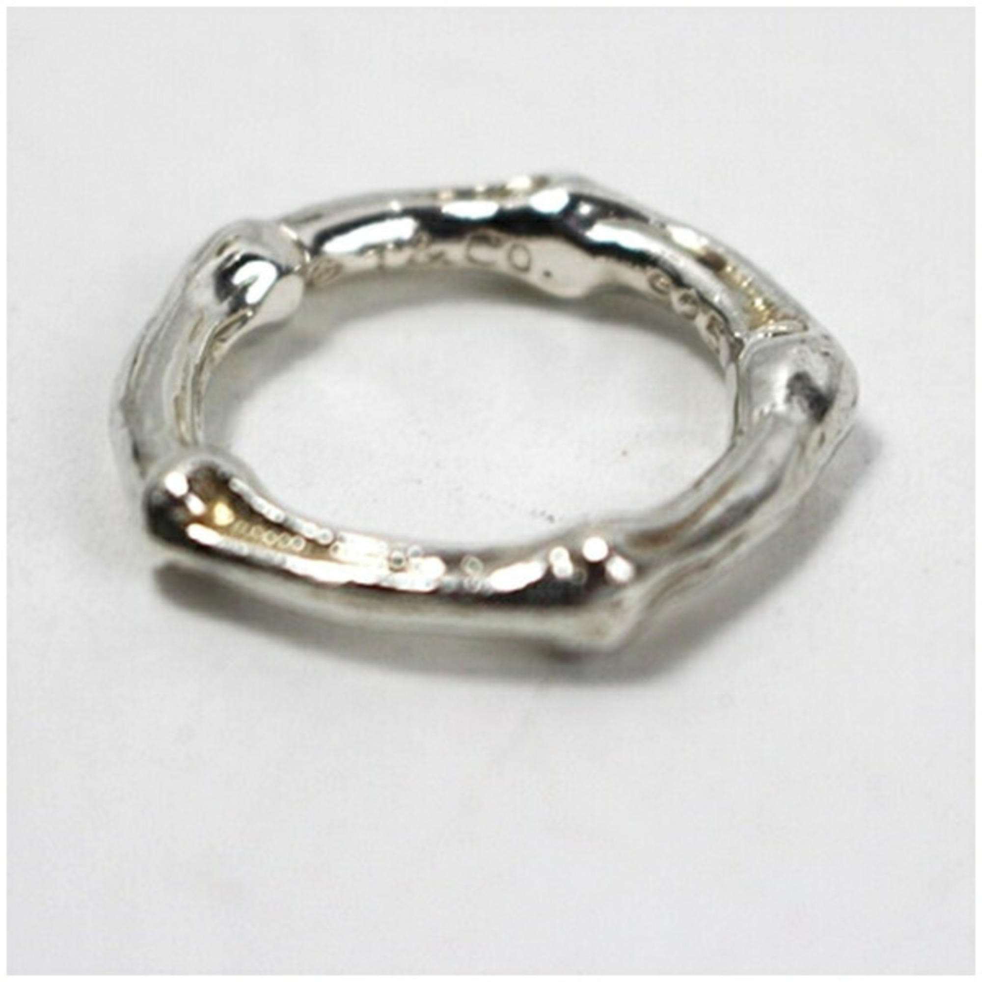 Tiffany Bamboo Ring, size 12.5, 925 silver, TIFFANY&Co. ladies ring