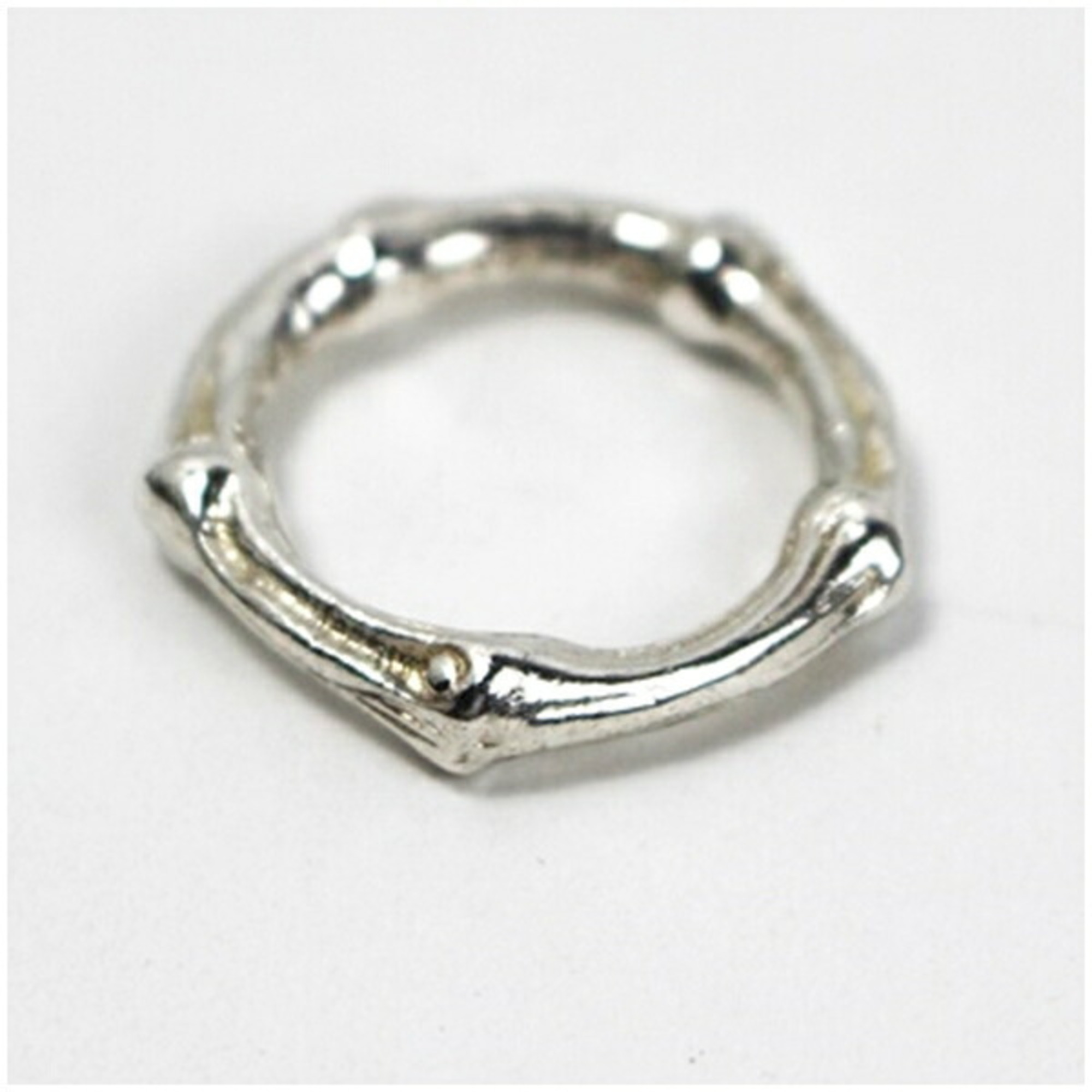 Tiffany Bamboo Ring, size 12.5, 925 silver, TIFFANY&Co. ladies ring