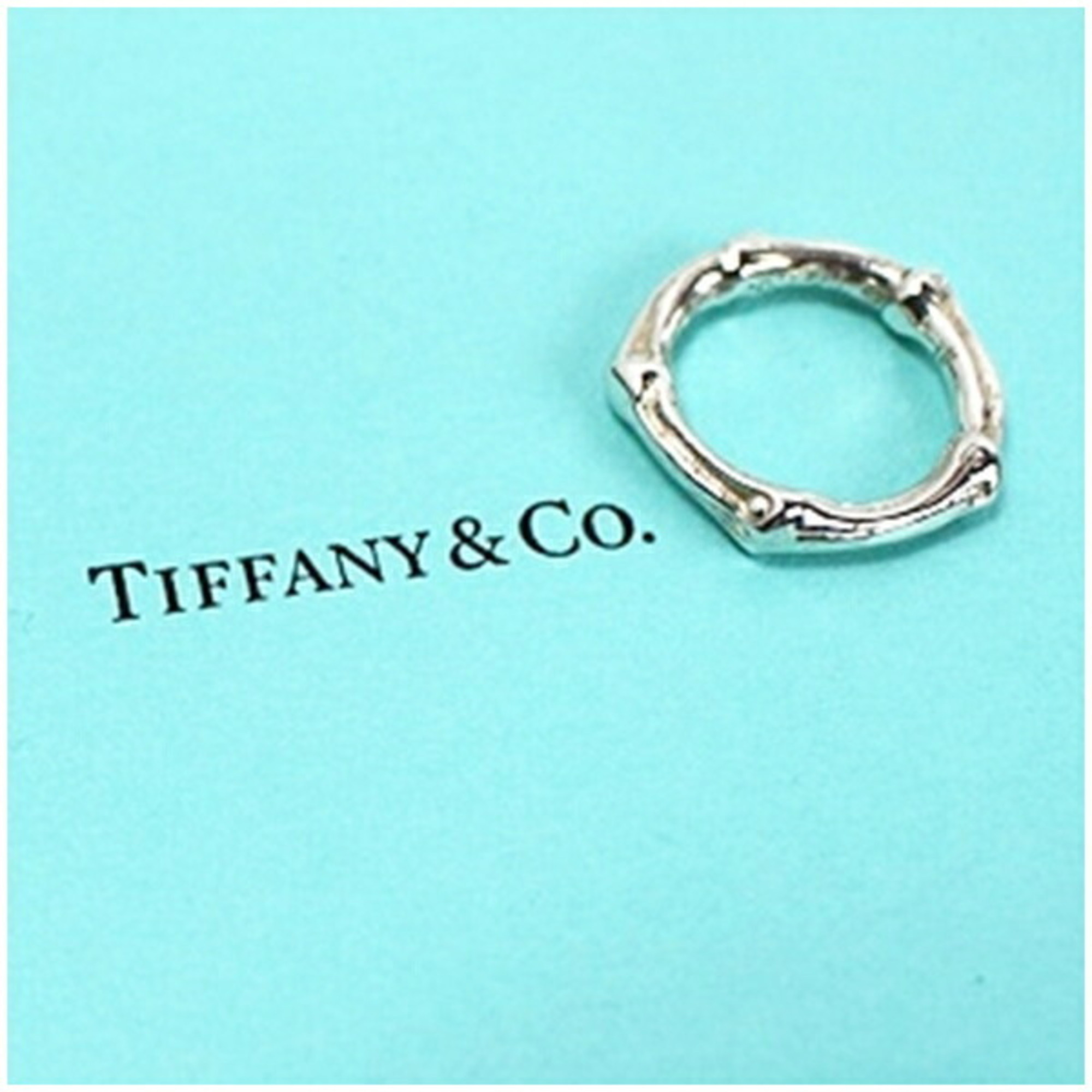 Tiffany Bamboo Ring, size 12.5, 925 silver, TIFFANY&Co. ladies ring