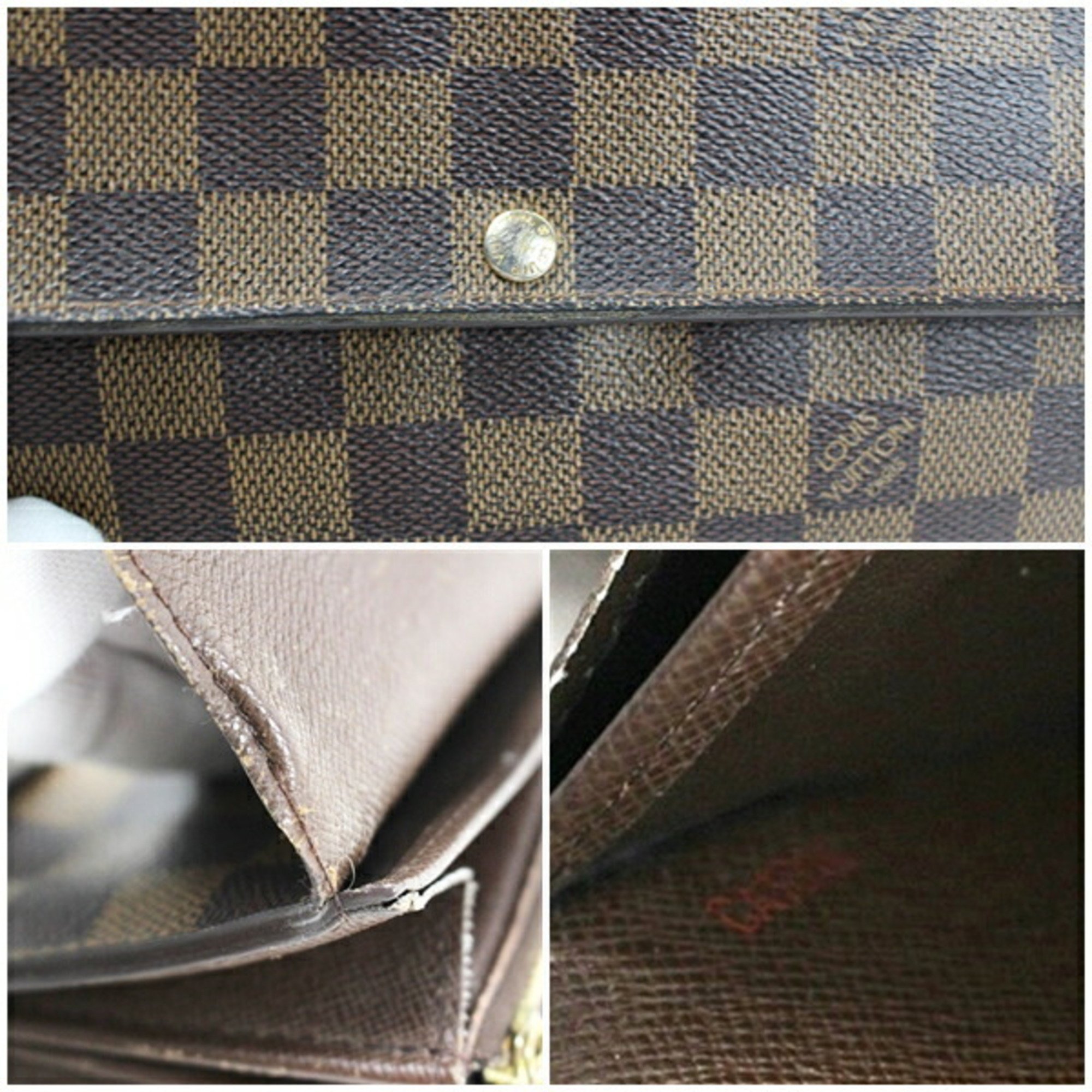 Louis Vuitton Damier Portefeuille Sarah Bi-fold Long Wallet M61726 LOUIS VUITTON Women's LV