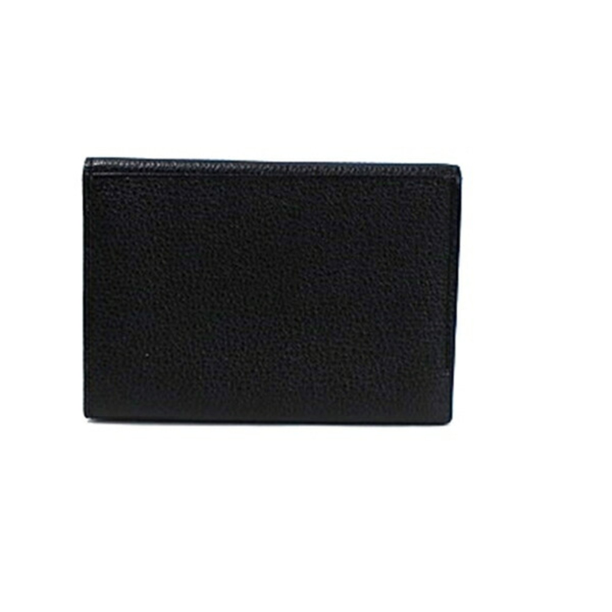 Burberry Bi-fold Business Card Holder Case Leather Black BURBERRY Men's