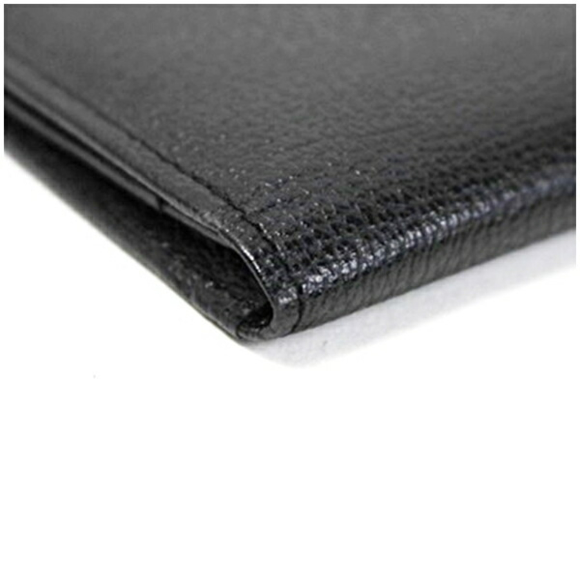 Burberry Bi-fold Business Card Holder Case Leather Black BURBERRY Men's