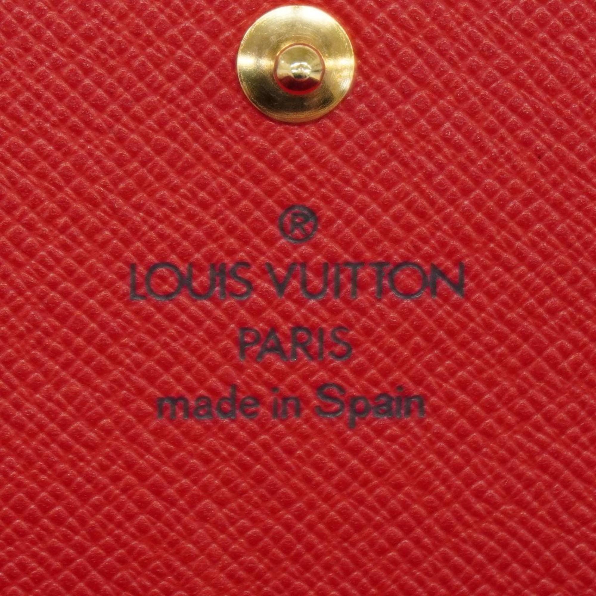 Louis Vuitton Long Wallet Epi Pochette Porto Monnaie Credit M63577 Castilian Red Women's