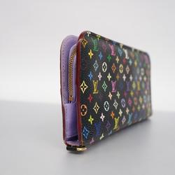 Louis Vuitton Long Wallet Monogram Multicolor Portefeuille Ansolite M60271 Noir Violet Ladies