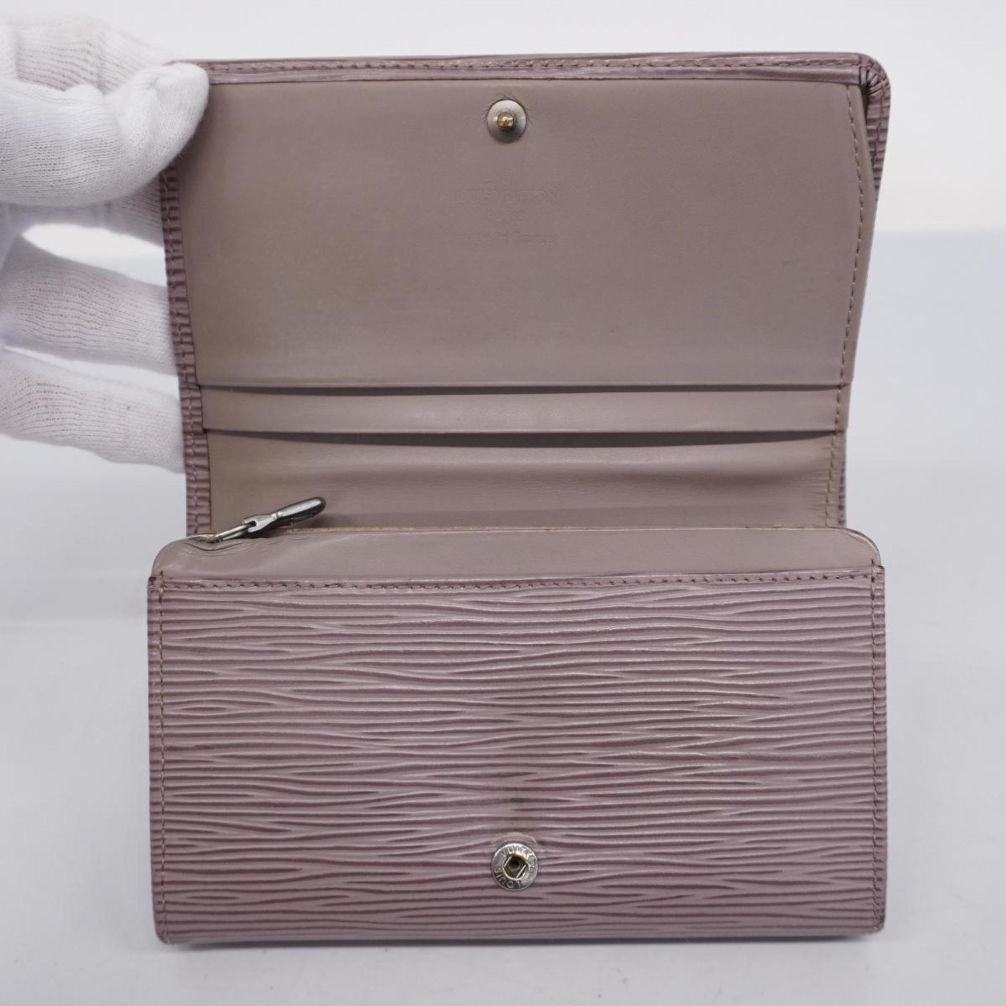 Louis Vuitton Wallet Epi Porte Monnaie Tresor M6350B Lilac Ladies