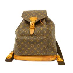 Louis Vuitton Backpack Monogram Montsouris GM M51135 Brown Women's