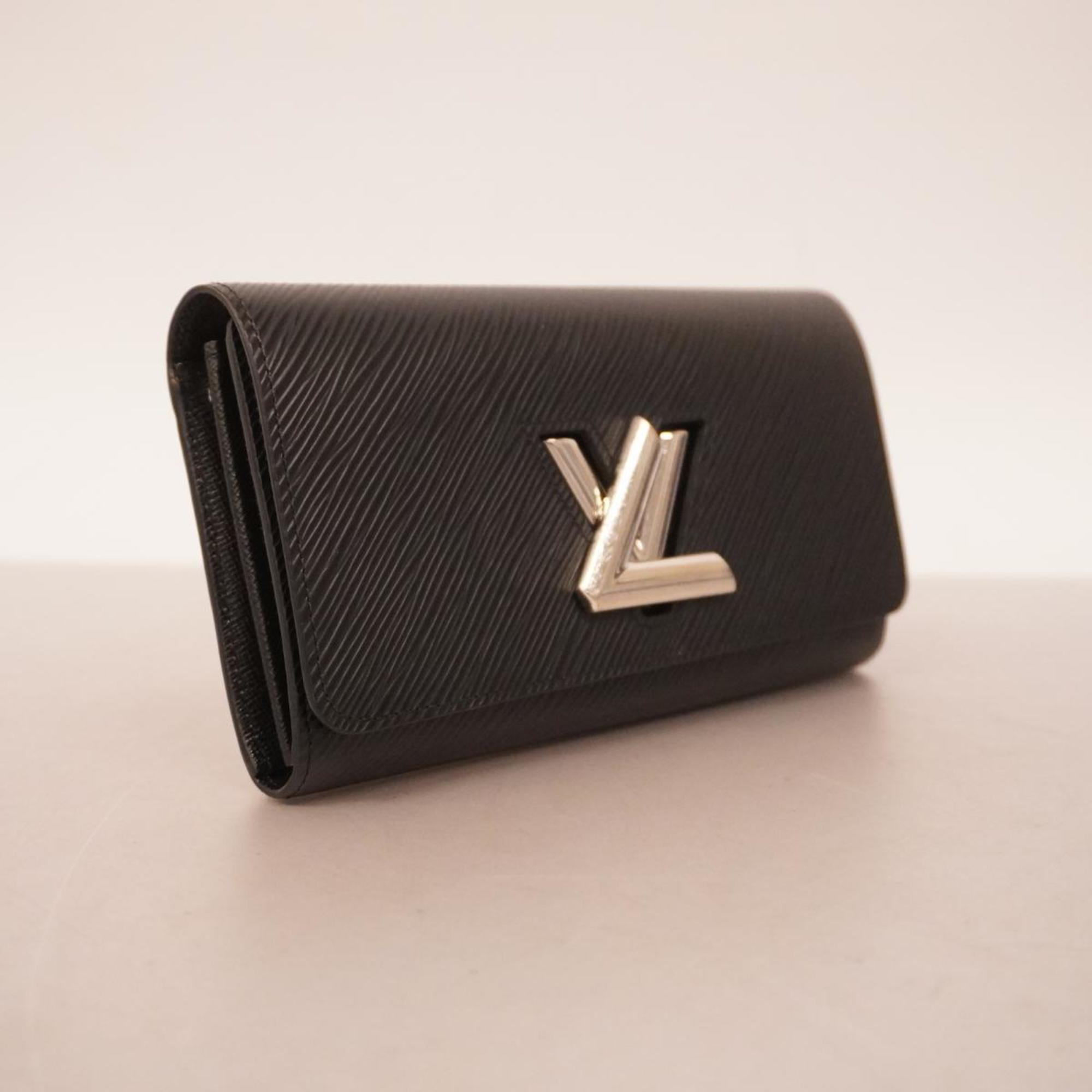 Louis Vuitton Long Wallet Epi Portefeuille Twist M68309 Noir Men's Women's