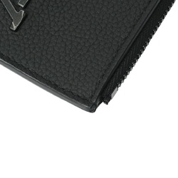 LOUIS VUITTON Aerogram Coin Card Holder Black M82068 Men's Leather Case