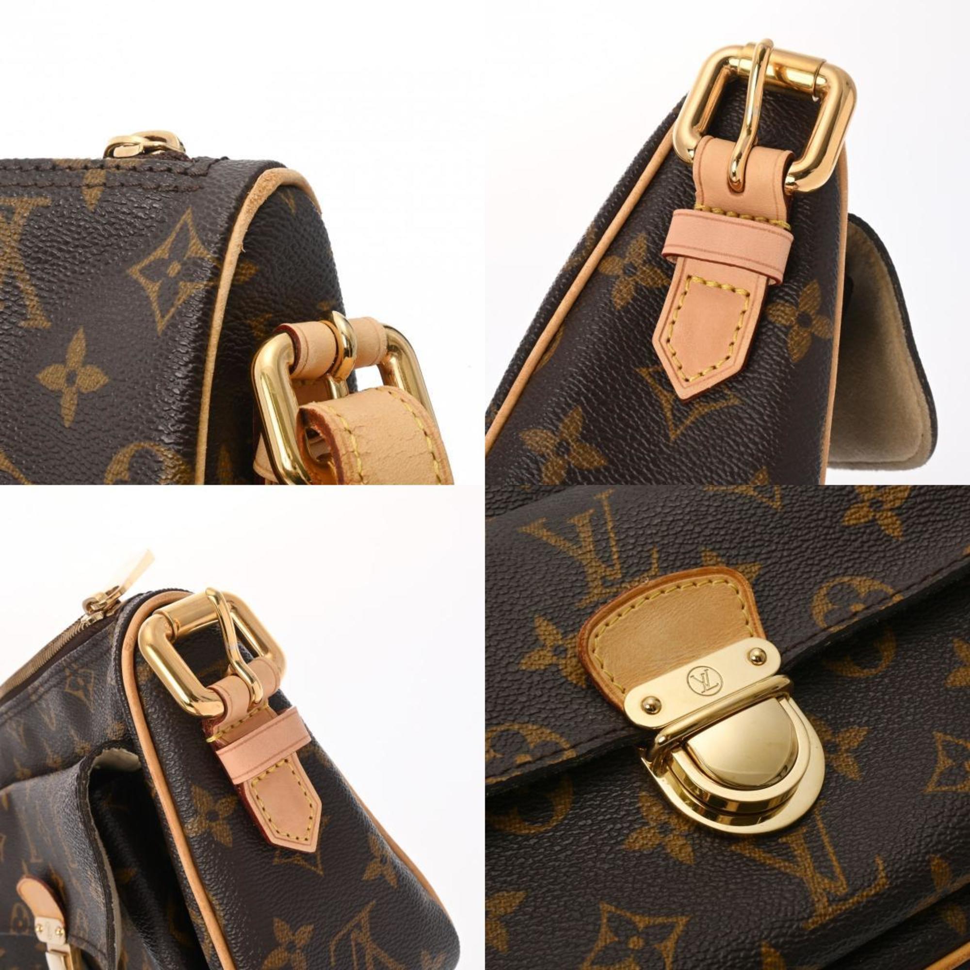 LOUIS VUITTON Louis Vuitton Monogram Ravello GM SP Order Long Strap Brown M50277 Women's Canvas Shoulder Bag
