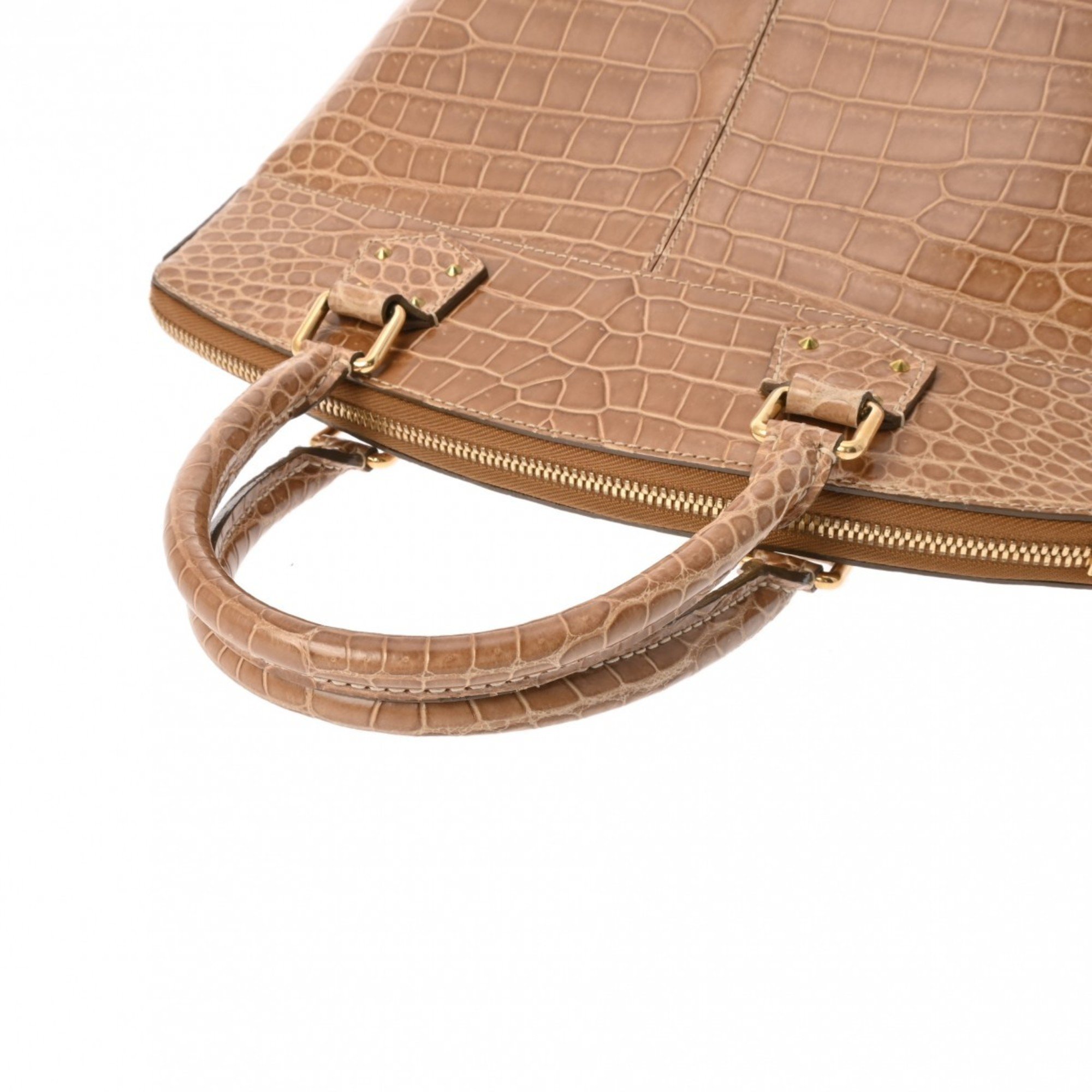 LOUIS VUITTON Louis Vuitton Lockit PM Khaki Beige Model Unknown Women's Leather Handbag