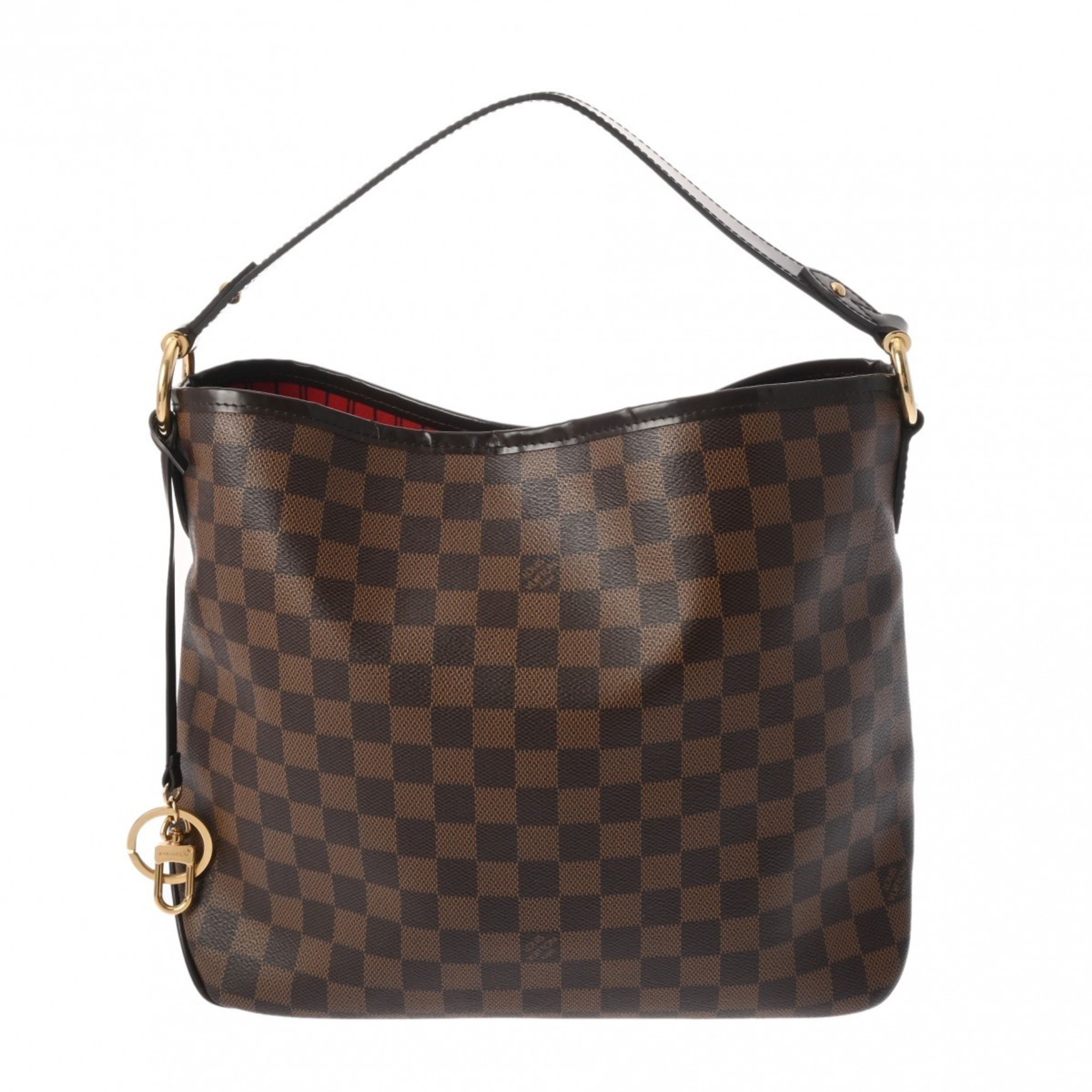 LOUIS VUITTON Damier Delightful PM Brown N41459 Women's Canvas Shoulder Bag