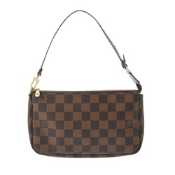 LOUIS VUITTON Damier Pochette Accessoires Brown N51985 Women's Canvas Pouch