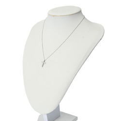 TIFFANY&Co. Tiffany Small Cross Diamond - Women's Pt950 Platinum Necklace