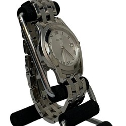 GUCCI 5500M Wristwatch Roman Dial Quartz Analog Date Men's Watch Stainless Silver Kaizuka Store
