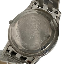 GUCCI 5500M Wristwatch Roman Dial Quartz Analog Date Men's Watch Stainless Silver Kaizuka Store