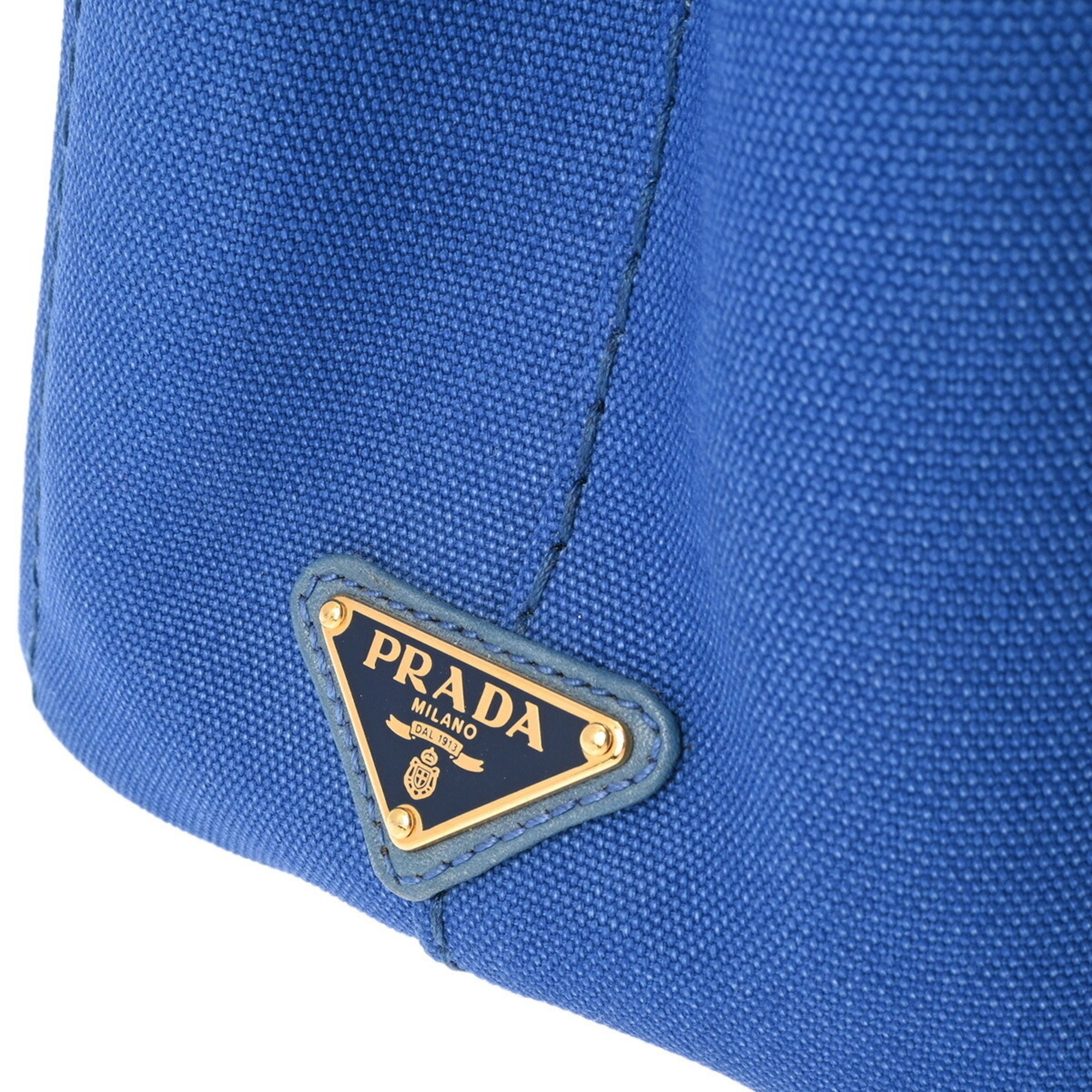 PRADA Prada Canapa Blue BN2439 Women's Canvas Handbag