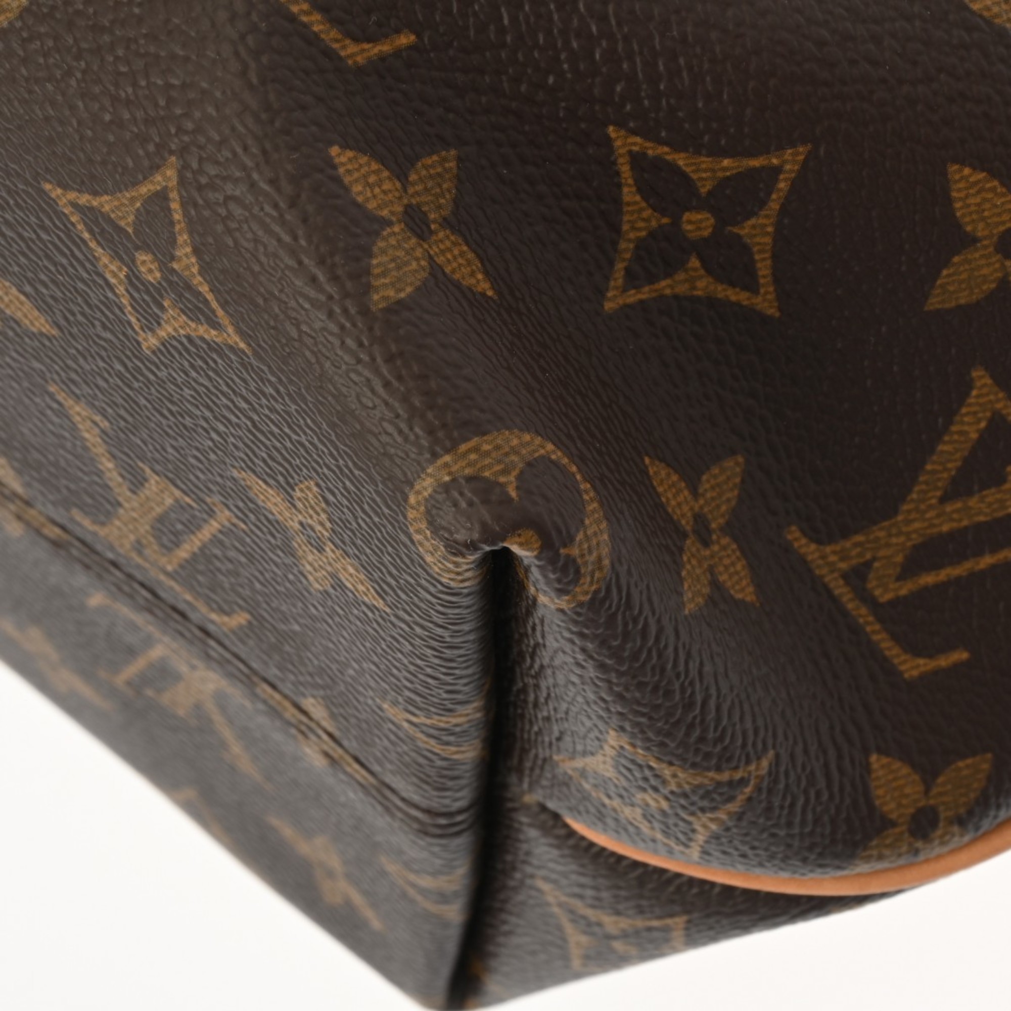 LOUIS VUITTON Louis Vuitton Monogram Turen PM Brown M48813 Women's Canvas Handbag