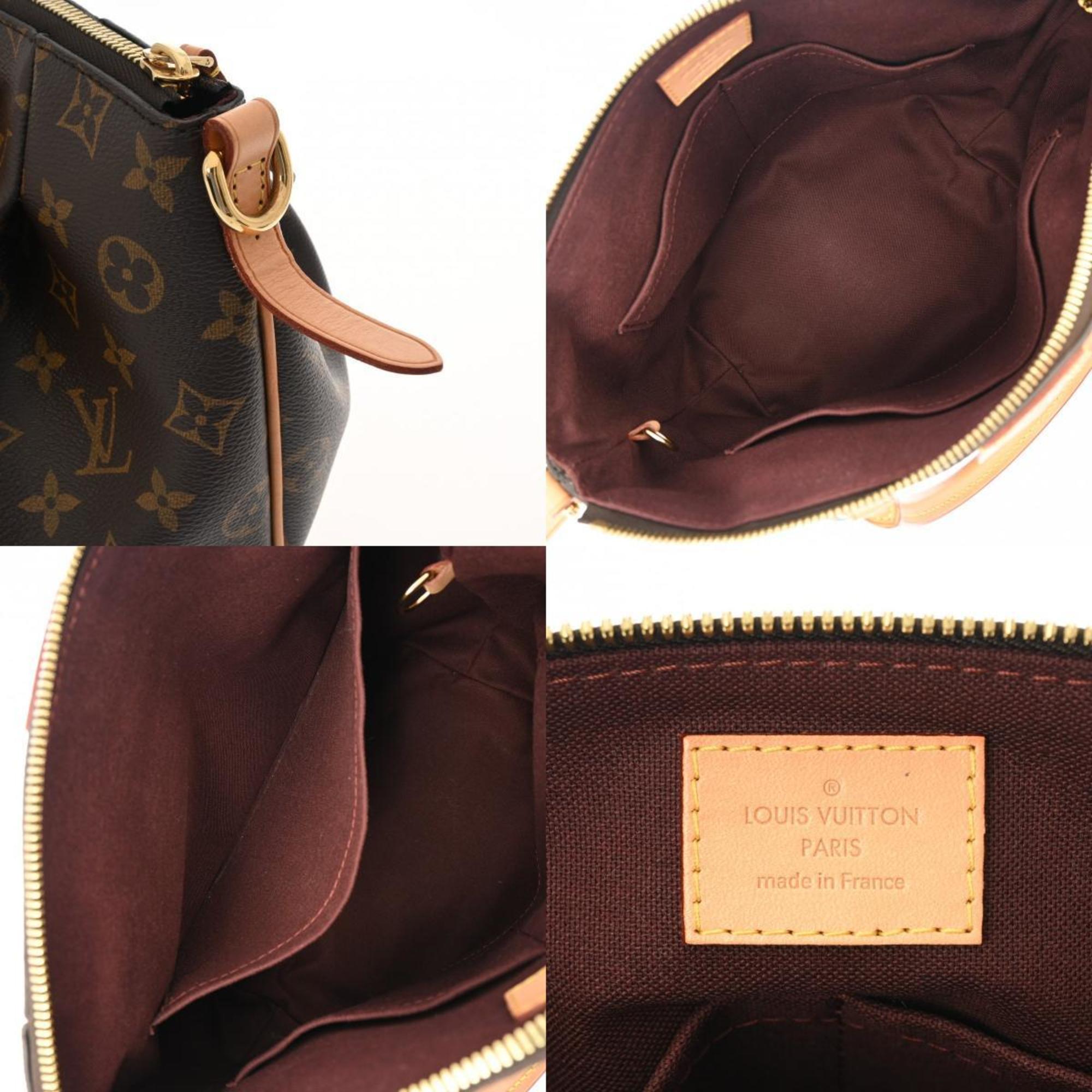 LOUIS VUITTON Louis Vuitton Monogram Turen PM Brown M48813 Women's Canvas Handbag