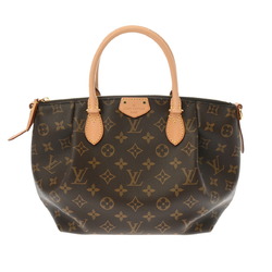 LOUIS VUITTON Louis Vuitton Monogram Turen PM Brown M48813 Women's Canvas Handbag