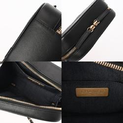 CHANEL Chanel Matelasse Camera Bag Chain Shoulder Black Champagne - Women's Lambskin