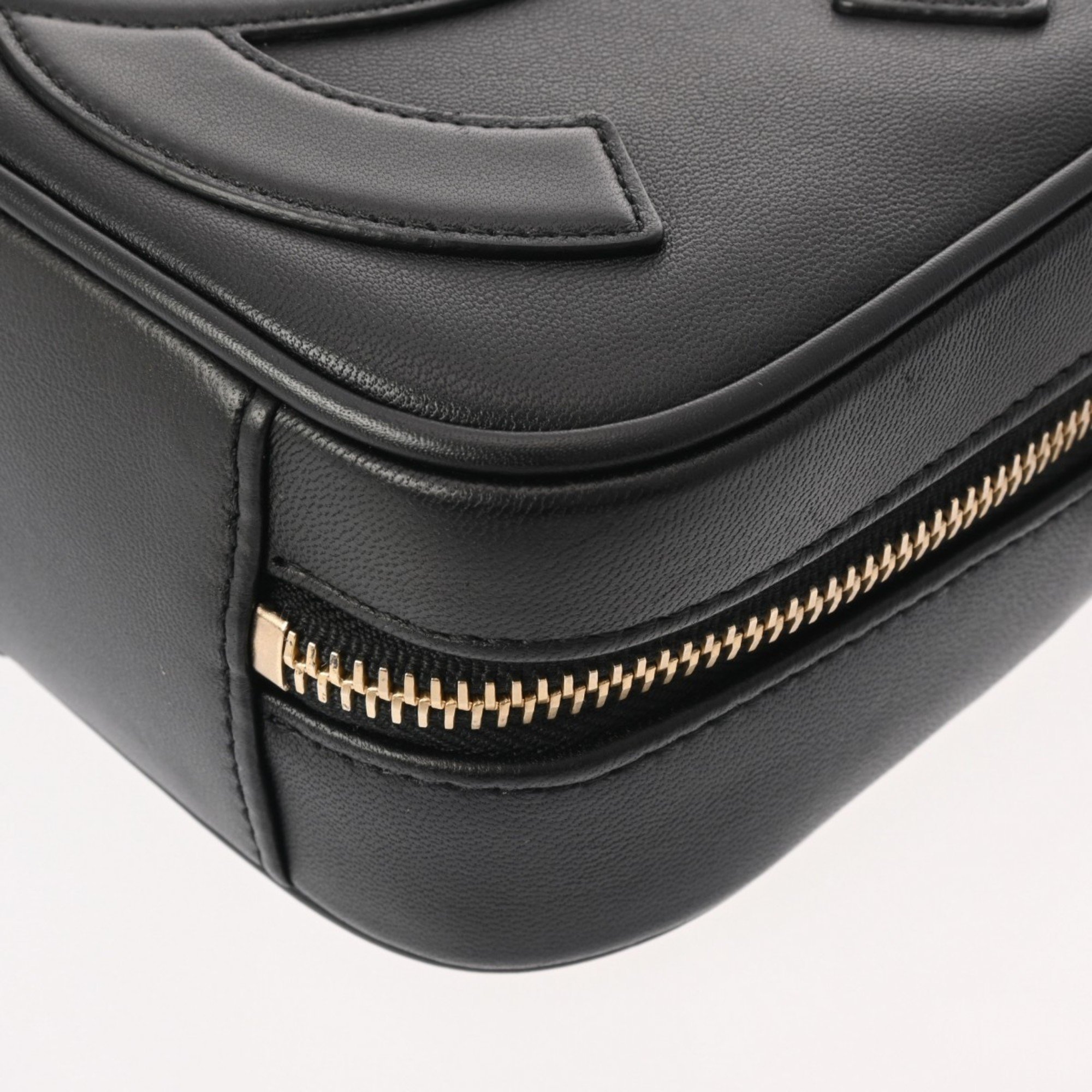 CHANEL Chanel Matelasse Camera Bag Chain Shoulder Black Champagne - Women's Lambskin