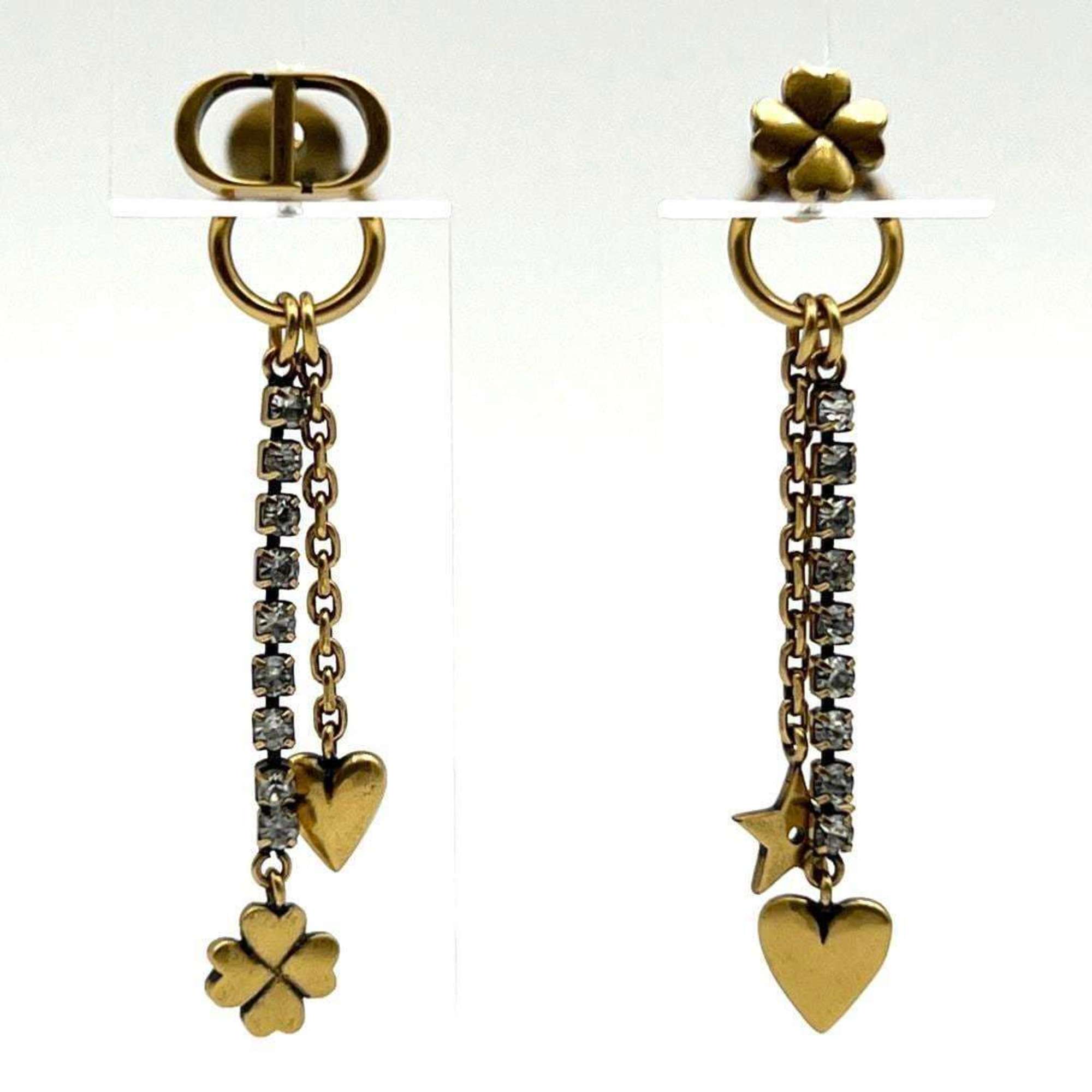 Christian Dior DIOR Dior Women's Asymmetrical Earrings Lucky CD Christian