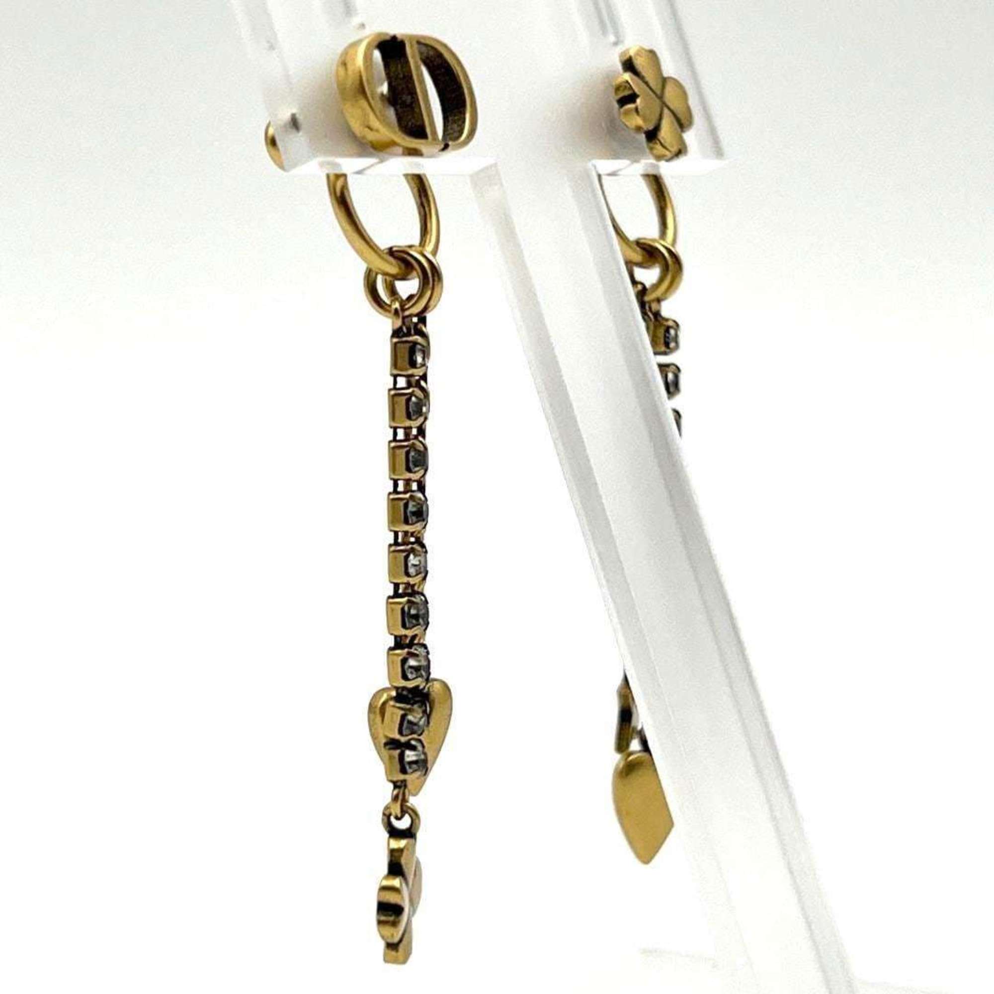 Christian Dior DIOR Dior Women's Asymmetrical Earrings Lucky CD Christian