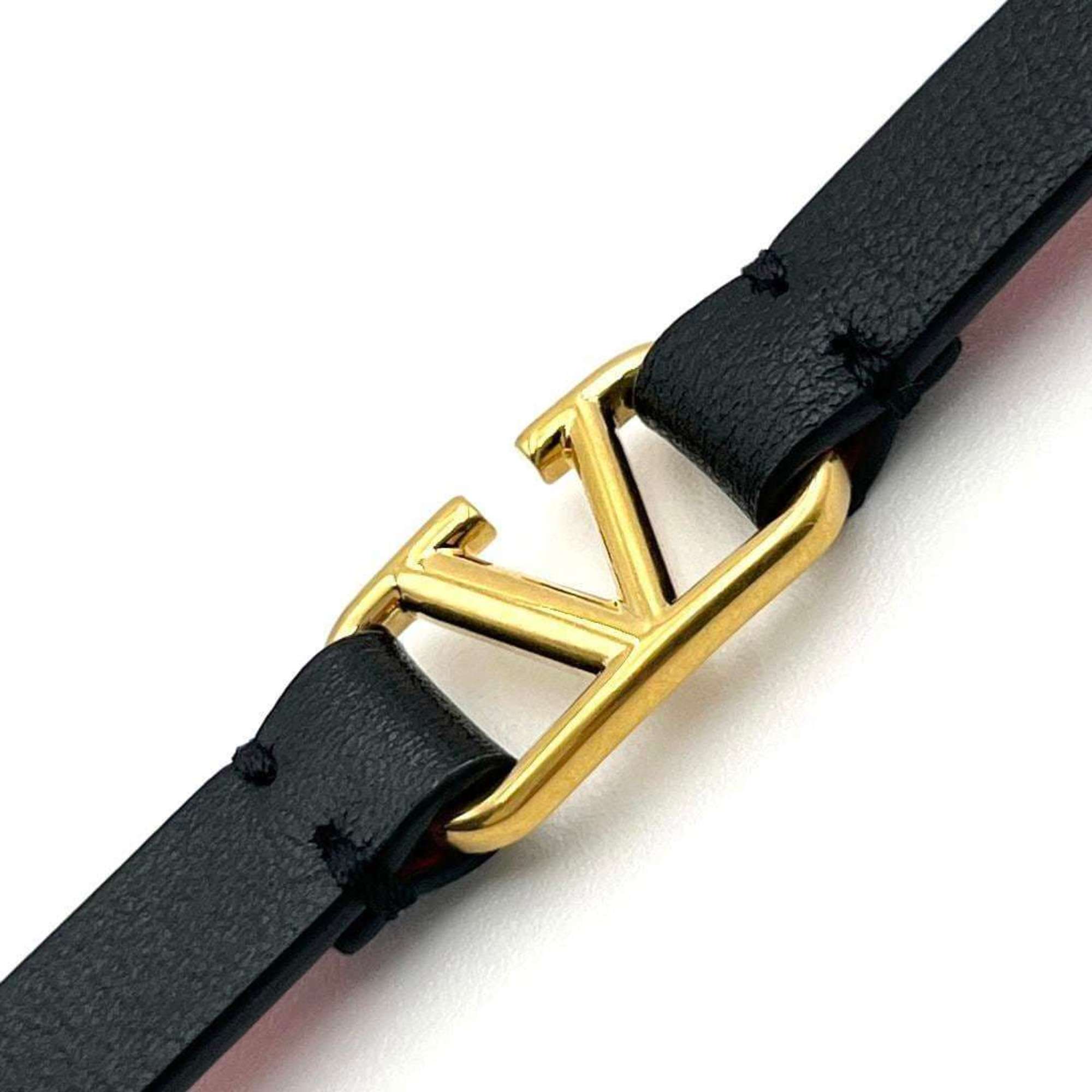 Valentino Women's V Logo Signature Calfskin Bracelet