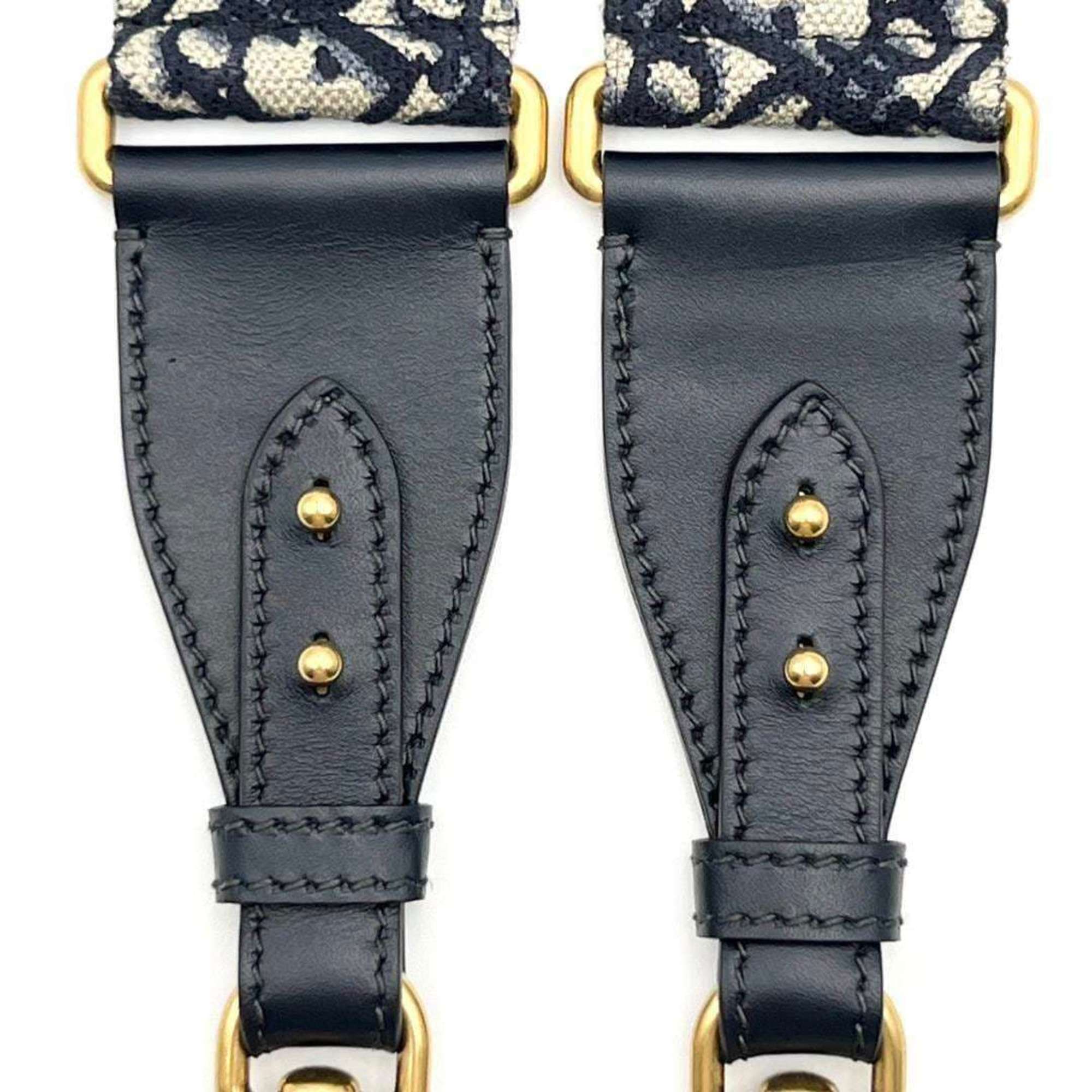 Christian Dior Dior Women's Shoulder Strap Belt Embroidered Medallion