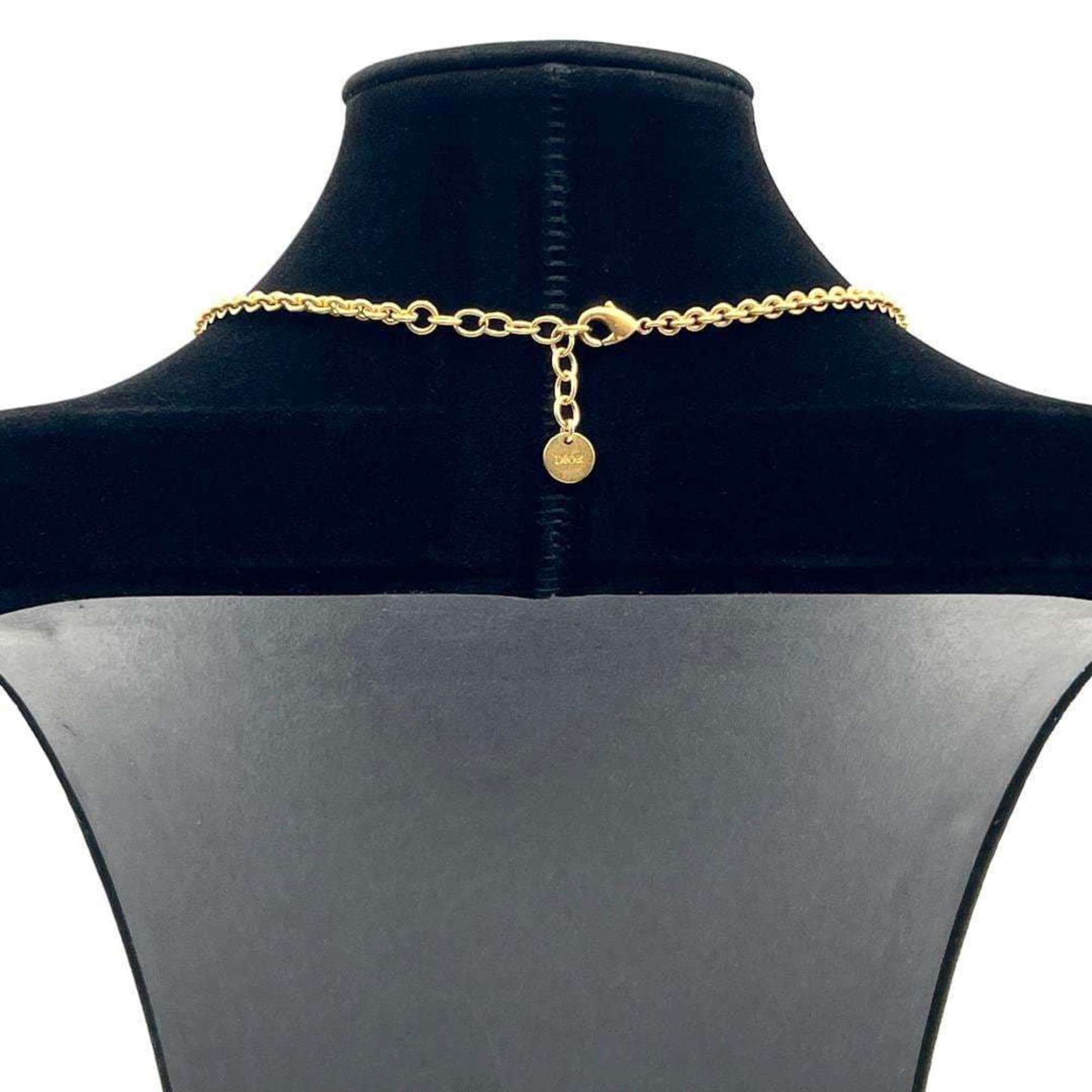 Christian Dior Women's CD Navy Necklace Pendant