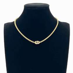Christian Dior Women's CD Navy Necklace Pendant