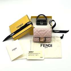 FENDI Women's Wallet, Folding Baguette Micro Compact, Tri-fold