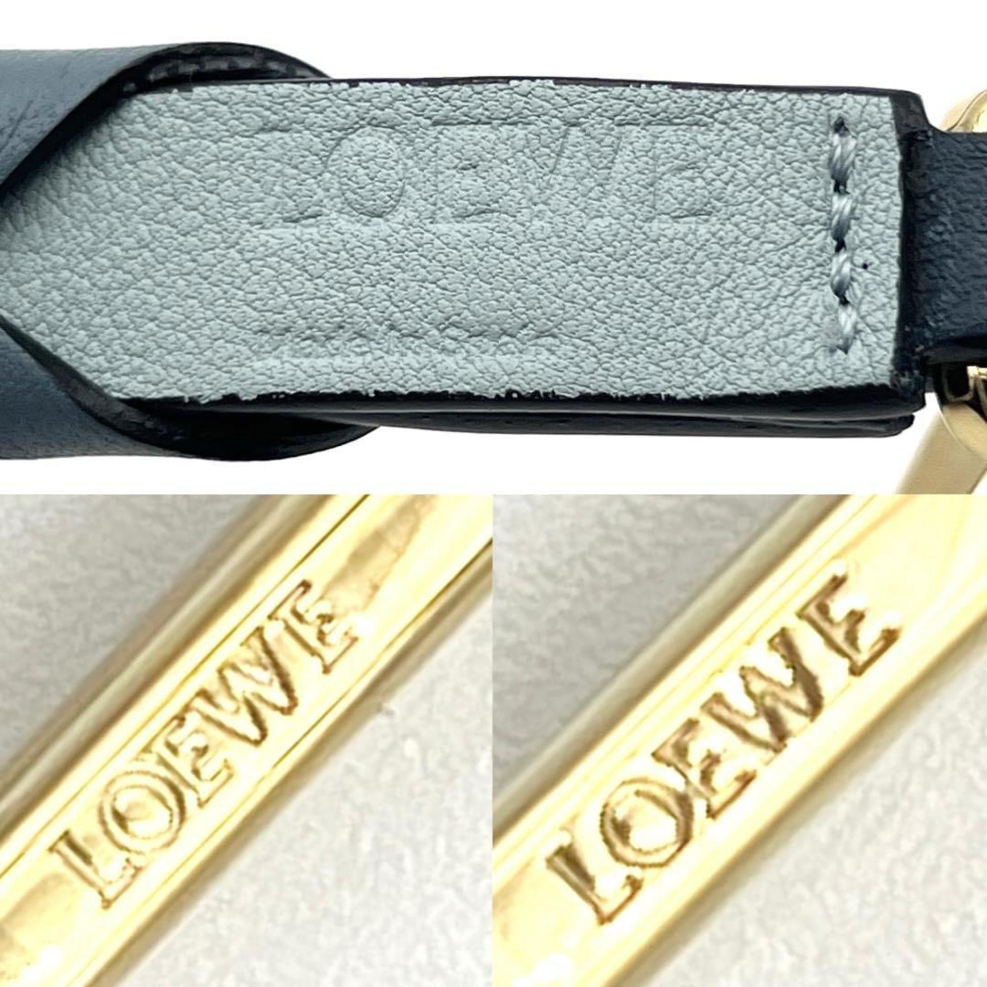 LOEWE shoulder strap, braided thin leather bag strap