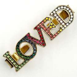 GUCCI Women's Palm Cuff Finger Ring in Rainbow Colors