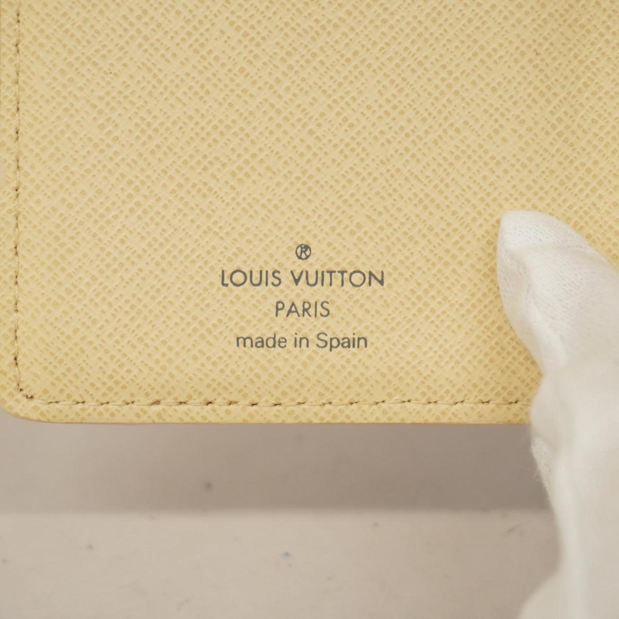 Louis Vuitton Tri-fold Wallet Damier Azur Portefeuille Koala N60013 White Women's