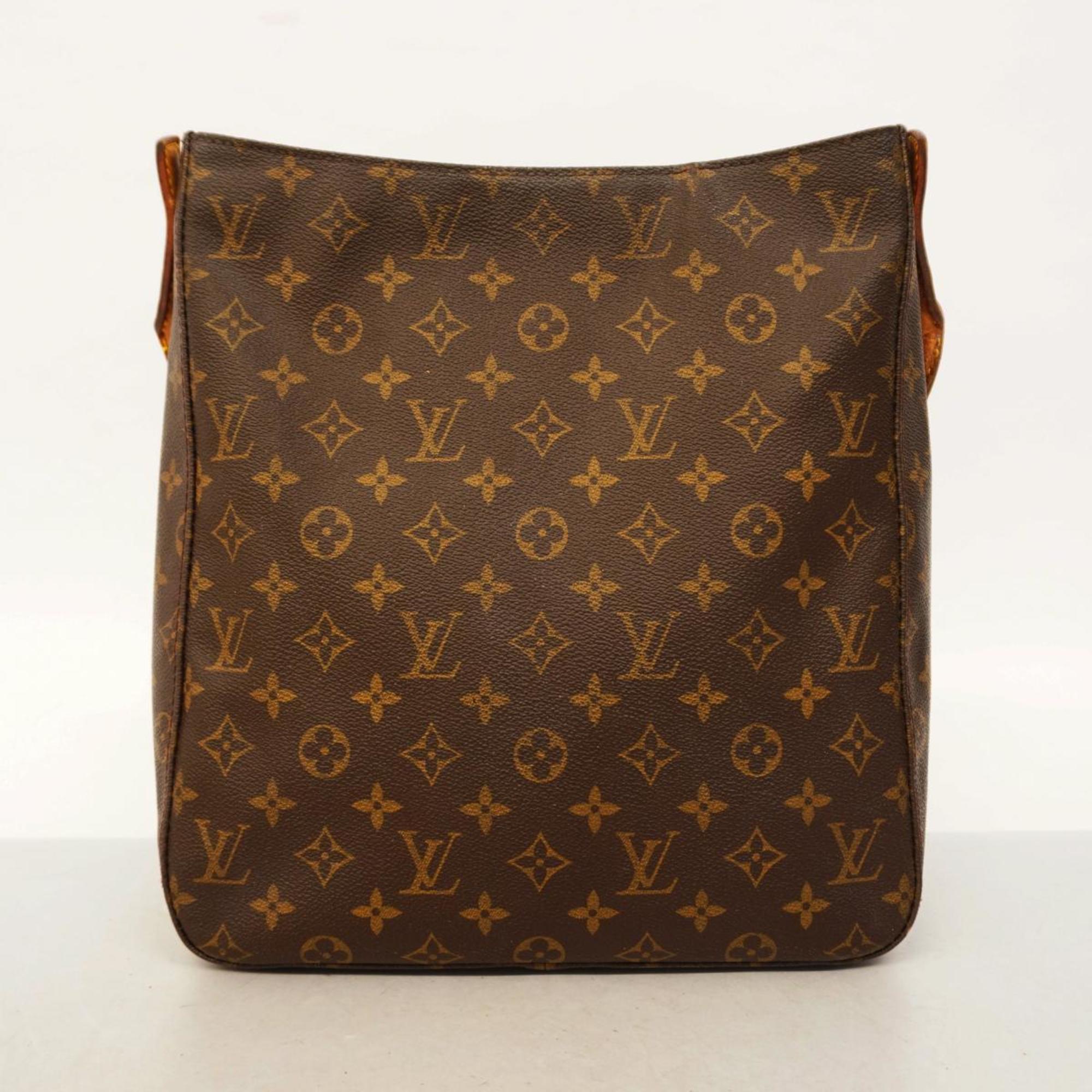 Louis Vuitton Shoulder Bag Monogram Looping GM M41145 Brown Ladies