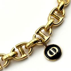 Christian Dior Women's Choker Necklace Pendant DIOR CD Navy