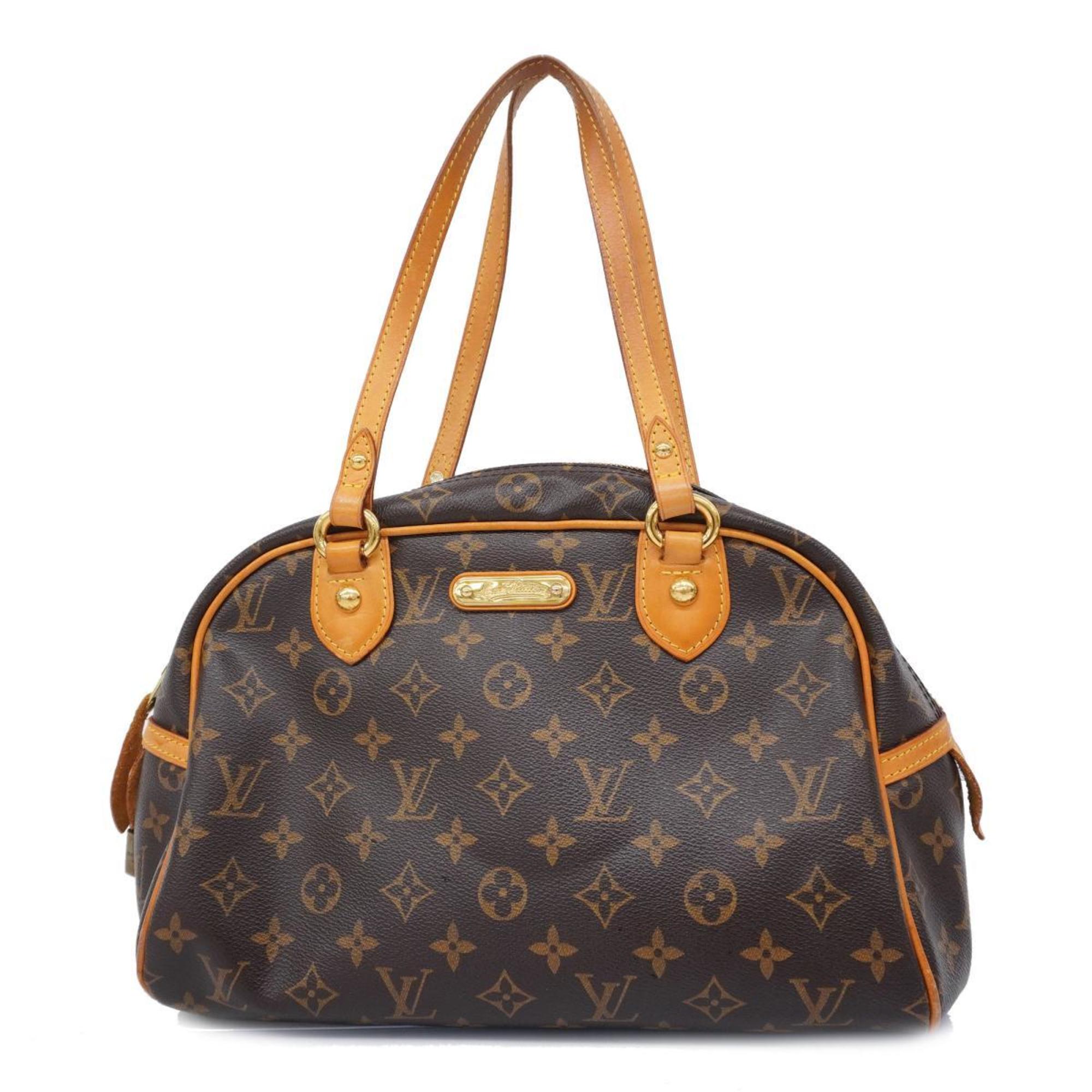 Louis Vuitton Shoulder Bag Monogram Montorgueil PM M95565 Brown Women's