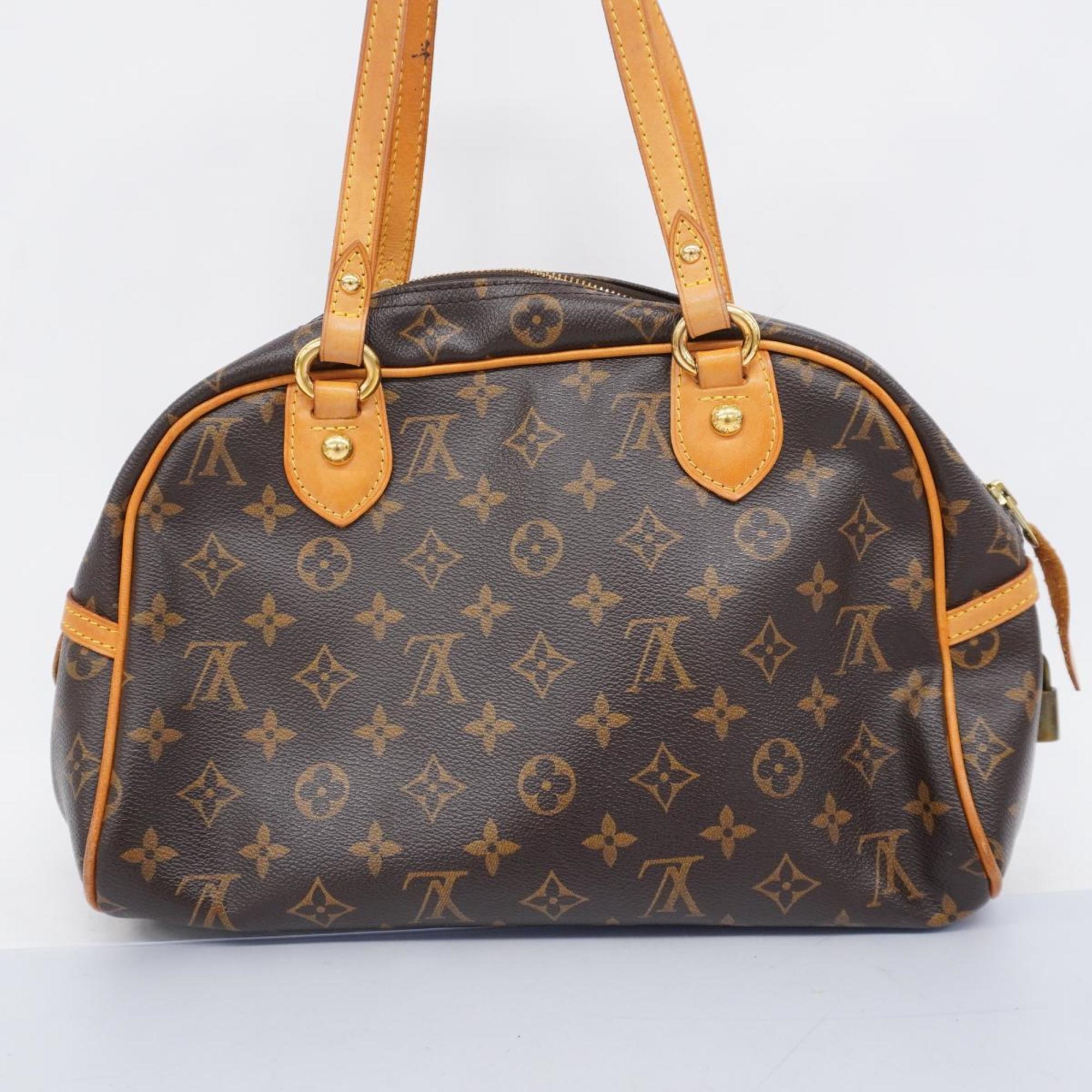 Louis Vuitton Shoulder Bag Monogram Montorgueil PM M95565 Brown Women's