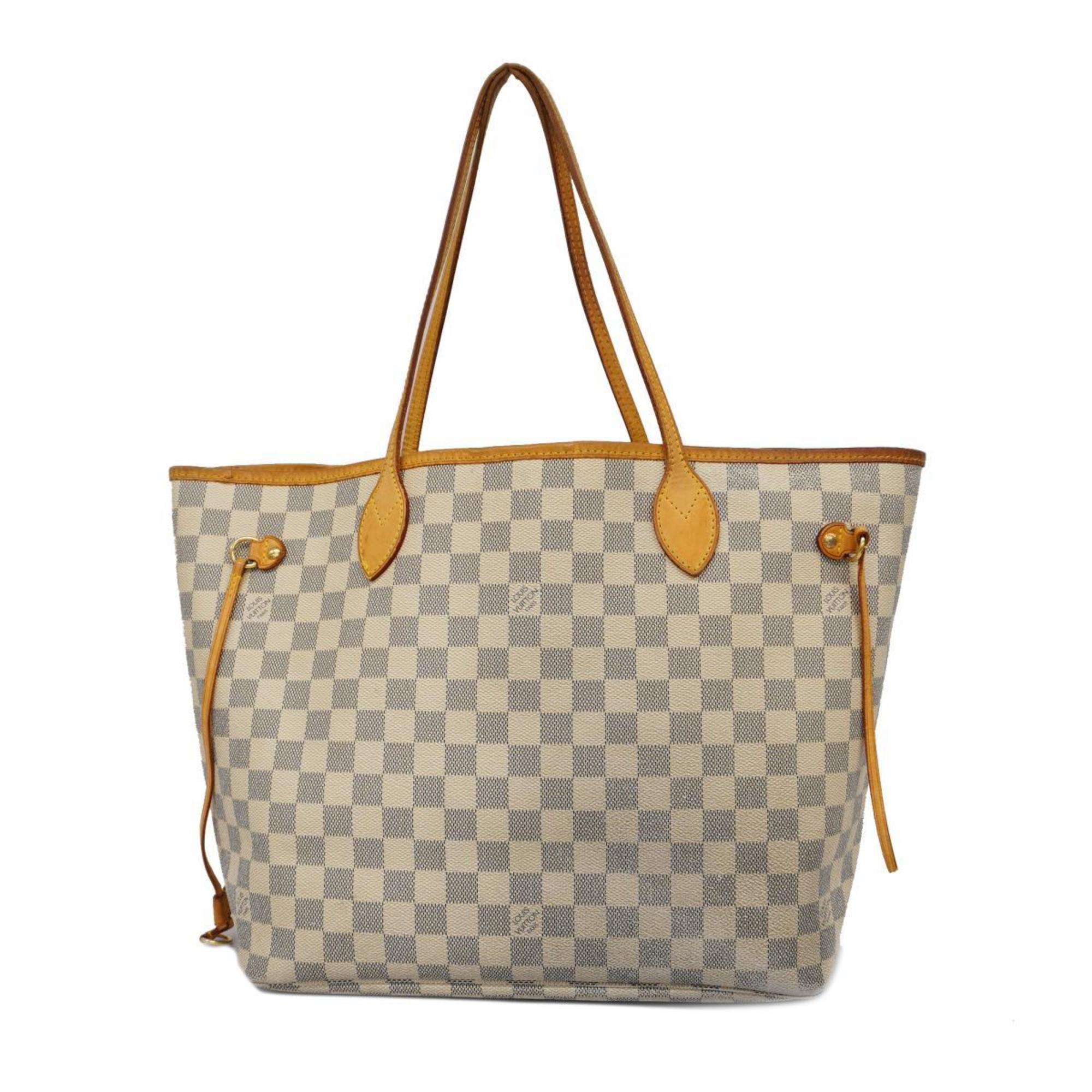 Louis Vuitton Tote Bag Damier Azur Neverfull MM N51107 White Women's