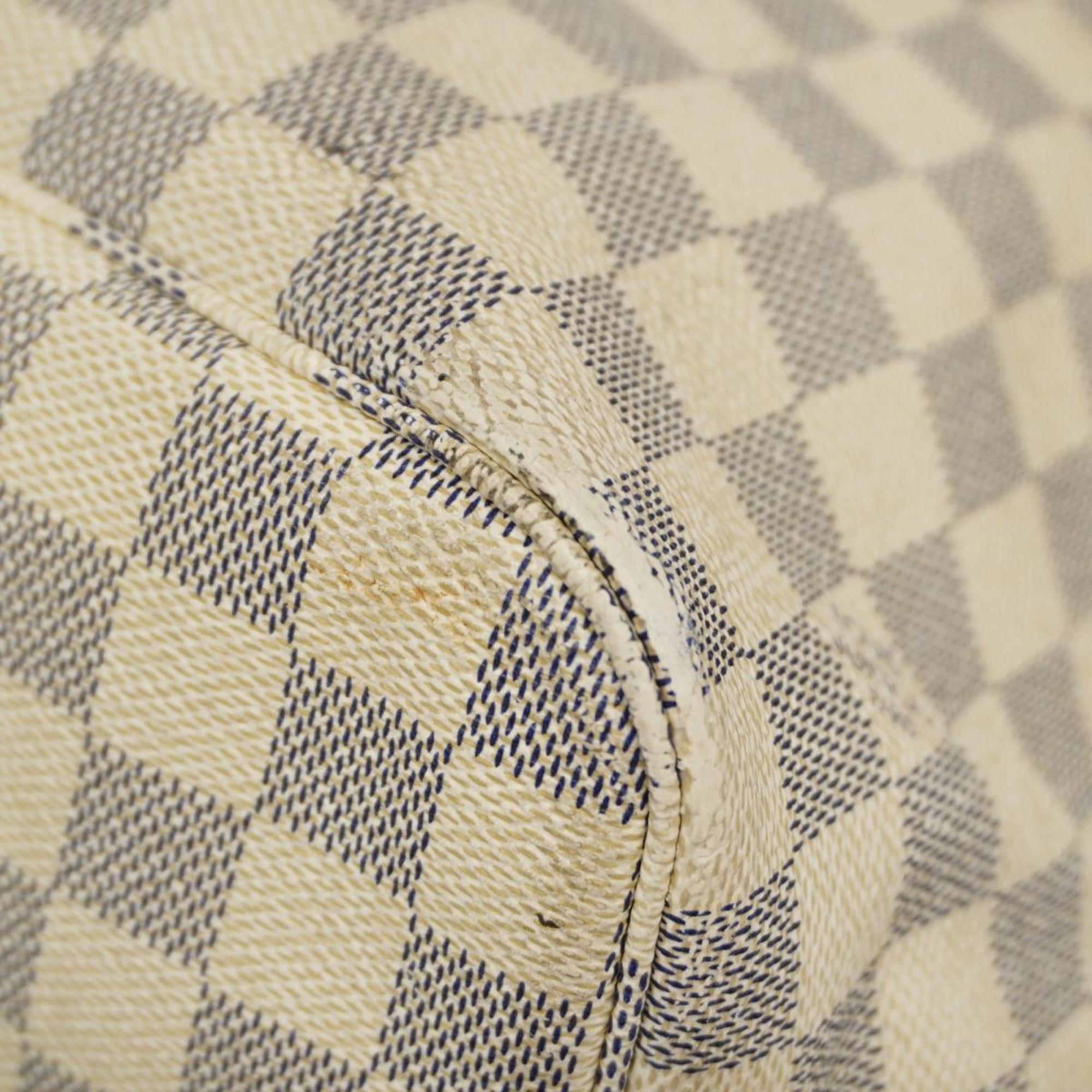 Louis Vuitton Tote Bag Damier Azur Neverfull MM N51107 White Women's