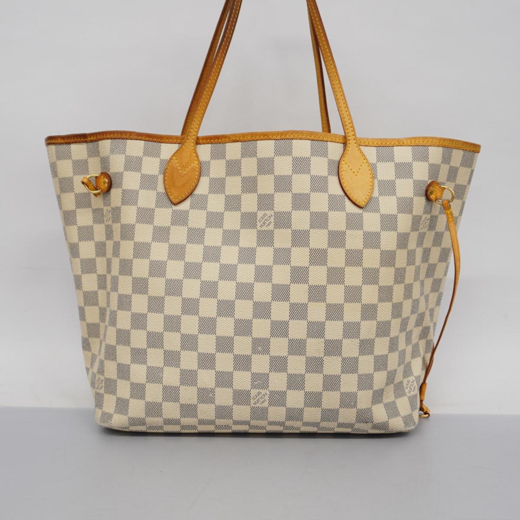 Louis Vuitton Tote Bag Damier Azur Neverfull MM N51107 White Women's