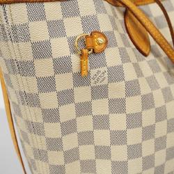 Louis Vuitton Tote Bag Damier Azur Neverfull MM N51107 White Women's
