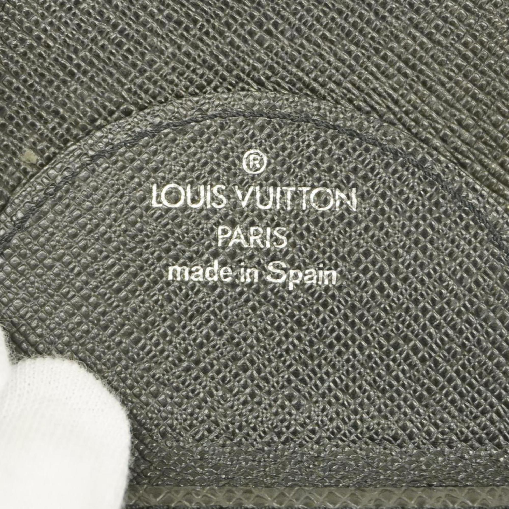 Louis Vuitton Wallet/Coin Case Taiga Porto Monnaie Cuvette M64422 Ardoise Men's